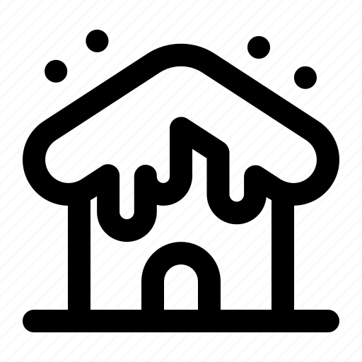 House, home, cottage, building, architecture, snow, lodge icon - Download on Iconfinder