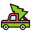 car, xmas, christmas, transportation, tree, vehicle, transport, nature 
