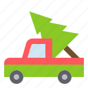 car, xmas, christmas, transportation, tree, vehicle, transport, winter