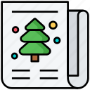 christmas, newspaper, tree, xmas