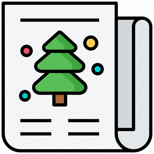 Christmas, newspaper, tree, xmas icon - Download on Iconfinder