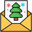 christmas, email, greeting, card, envelope