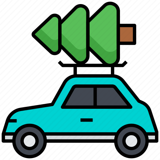 Christmas, car, tree, holiday icon - Download on Iconfinder
