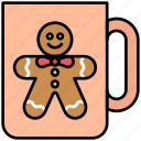 christmas, mug, drink, chocolate