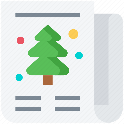 Christmas, newspaper, tree, xmas icon - Download on Iconfinder