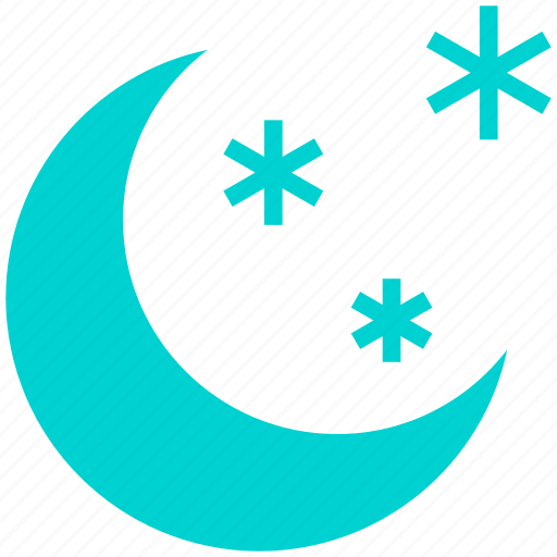 Christmas, moon, stars, night icon - Download on Iconfinder