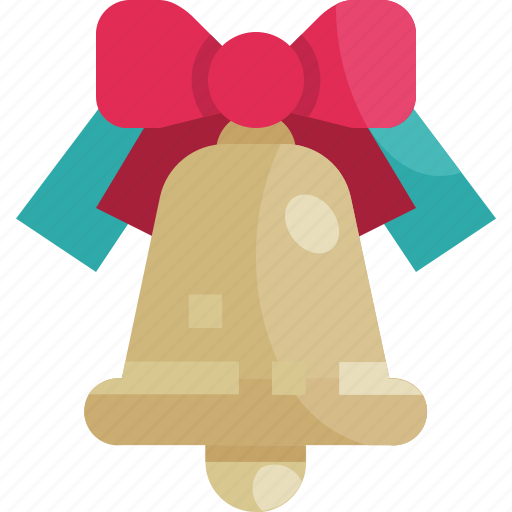 Jingle bell, christmas, decoration, ornament, xmas, ribbon, bow icon - Download on Iconfinder