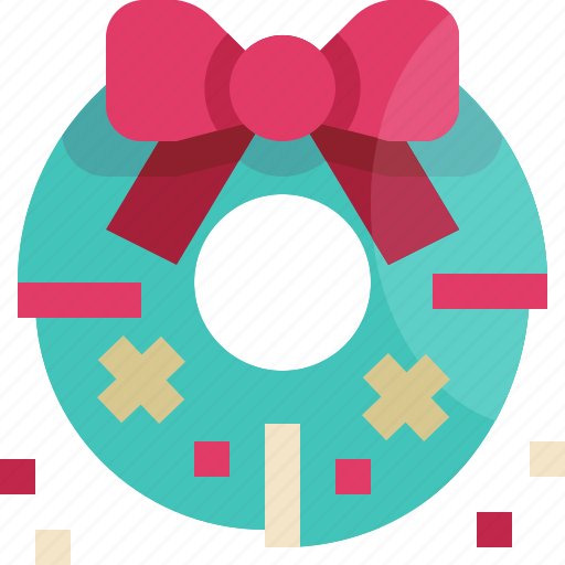 Garland, wreath, christmas, decoration, floral, leaves, ornament icon - Download on Iconfinder