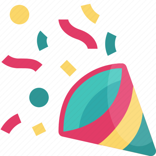 Papershoot, confetti, birthday, party, celebration, congratulation, pop up icon - Download on Iconfinder