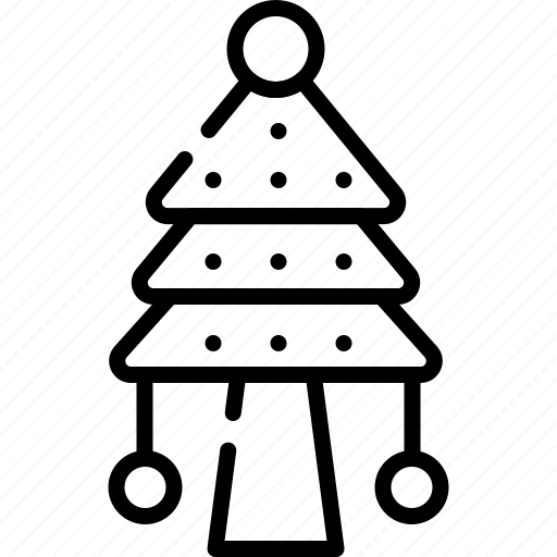 Cristmas, liner, icon, tree icon - Download on Iconfinder