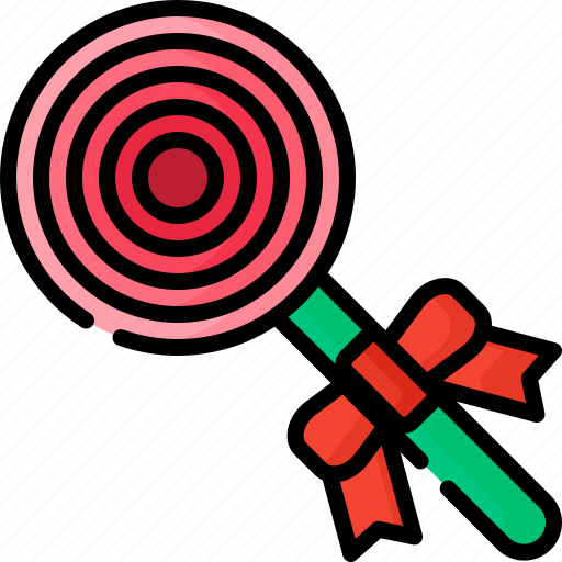 Cristmas, liner, color, icon, lolipops icon - Download on Iconfinder