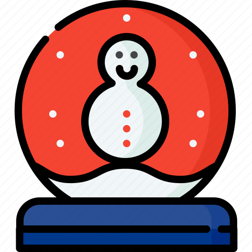 Cristmas, liner, color, icon, snowglobe icon - Download on Iconfinder