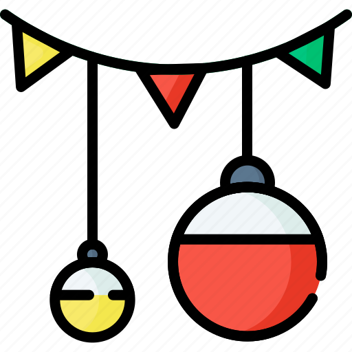 Cristmas, liner, color, icon, light icon - Download on Iconfinder