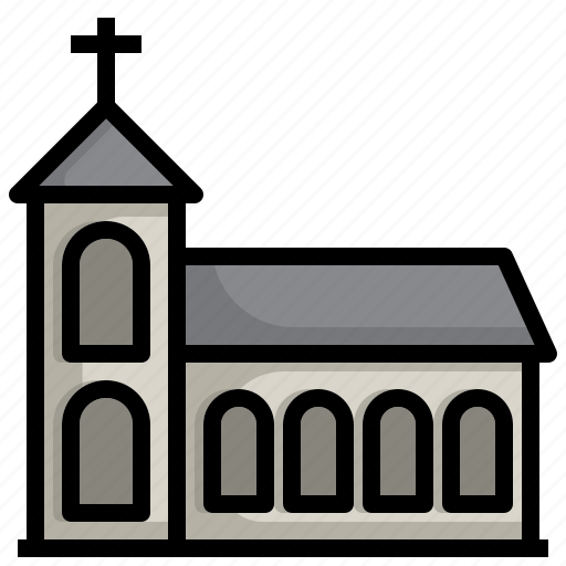 Church, religion, christian, architecture, building icon - Download on Iconfinder