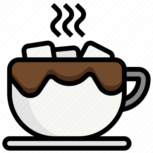 Hot, cocoa, cup, chocolate, milk icon - Download on Iconfinder