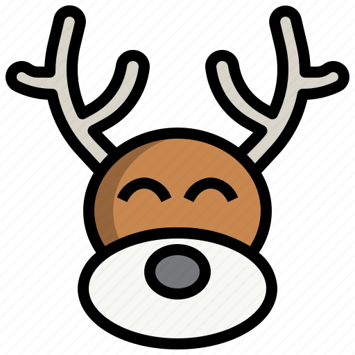 Reindeer, deer, animal, wildlife, christmas icon - Download on Iconfinder