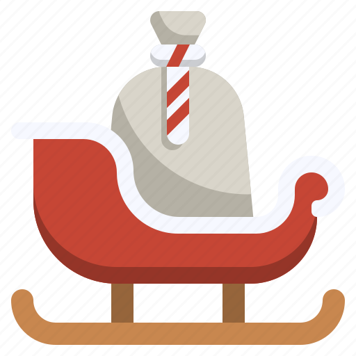 Sleigh, winter, snow, santa, christmas icon - Download on Iconfinder