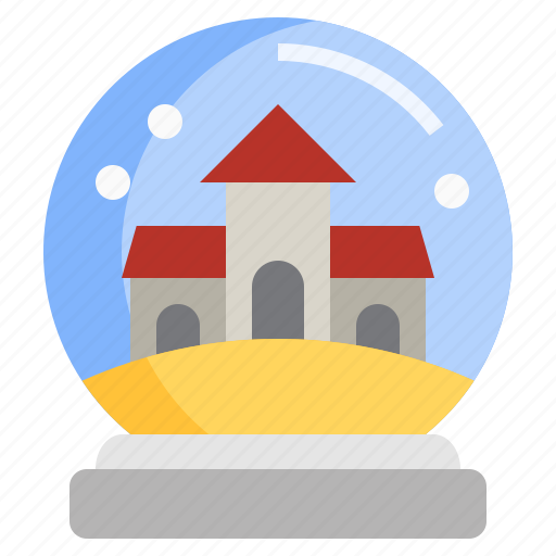 Snow, globe, christmas, xmas, glass icon - Download on Iconfinder
