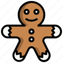 gingerbread, cookie, dessert, food, bakery