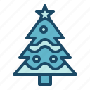 tree, pine, christmas, decoration, winter