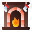 fireplace, furniture, interior, fire, flame 