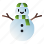 snowman, christmas, decoration, winter, ornament 