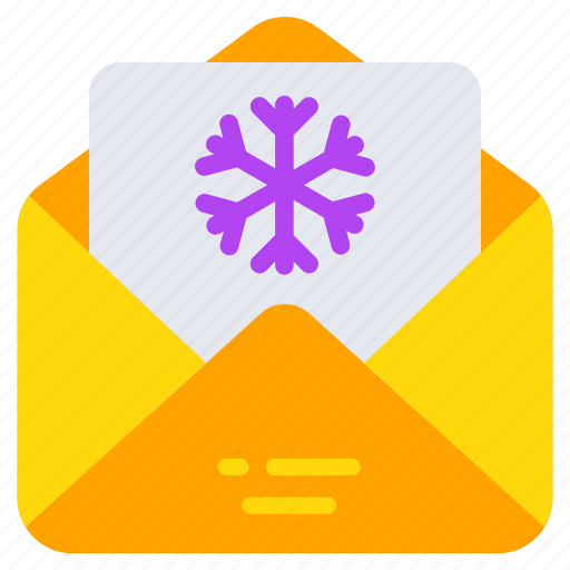 Christmas letter, xmas letter, invitation letter, invitation envelope, folded paper icon - Download on Iconfinder