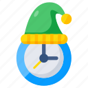 christmas clock, timepiece, timekeeping device, timer, chronometer