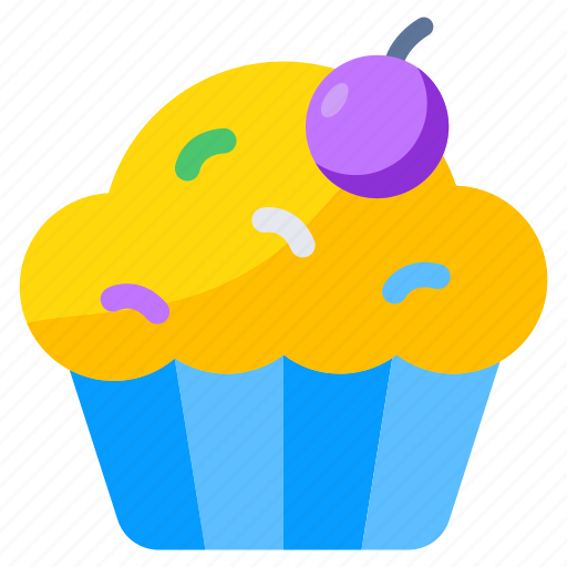 Muffin, cupcake, fairy cake, bakery item, edible icon - Download on Iconfinder