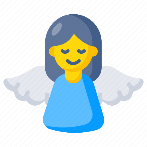 Angel, creature, specie, spiritual being, winged angel icon - Download on Iconfinder