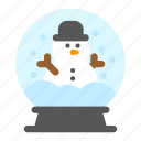 snow globe, snowman, decoration, christmas