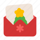 christmas, letter, invite, envelope