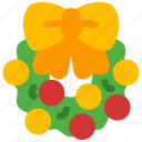 christmas, wreath, decoration