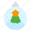 snow globe, tree, christmas, ball, bauble 