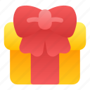 present, gift, christmas, bow