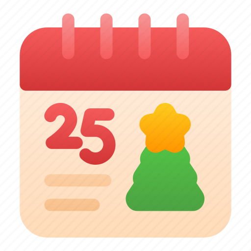 Calendar, christmas, tree, december icon - Download on Iconfinder
