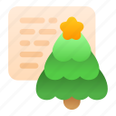 greeting card, christmas, tree