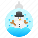 snow globe, snowman, christmas, decoration