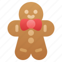 gingerbread man, christmas, cookie, food