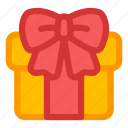 gift, present, christmas, bow