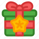 christmas, gift, present, star