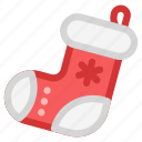 christmas, sock, decoration