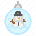 snow globe, christmas, snowman, decoration, bauble