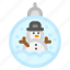 snow globe, christmas, snowman, decoration, bauble 