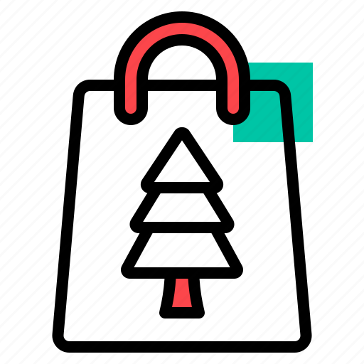 Shopping, bag, retail, sale, gift, packaging, christmas icon - Download on Iconfinder
