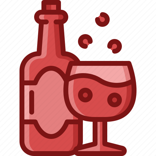Wine, glass, bottle, drink, beverage, alcohol, party icon - Download on Iconfinder