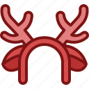 reindeer, headband, accessory, costume, party, christmas, fashion