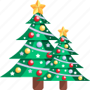 christmas tree, pine tree, pine, christmas, forest, decoration, winter