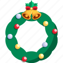 wreath, garland, laurel, christmas, xmas, decoration