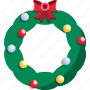 wreath, garland, christmas, winter, decoration, celebration, xmas